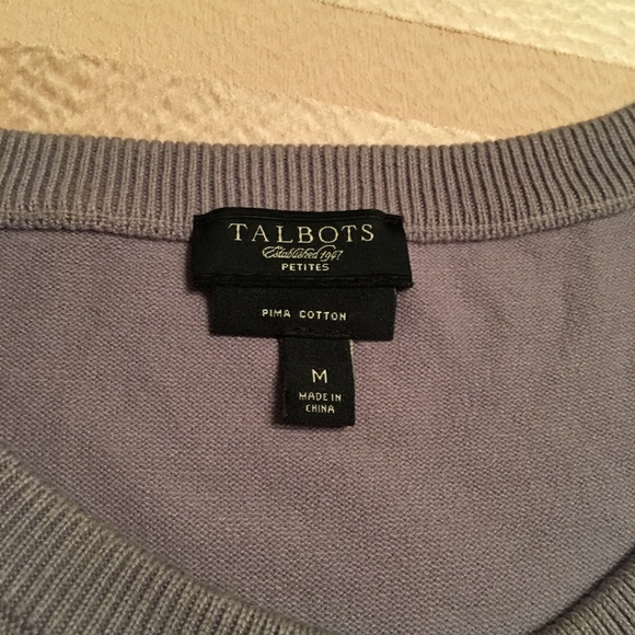 For Spring! Talbots lavender cardigan sweater! - Picture 3 of 3